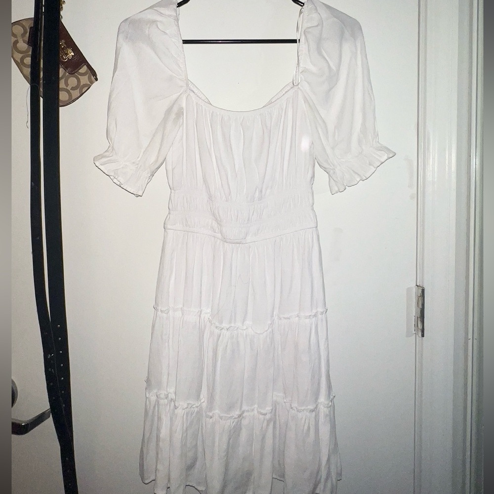 Blue Rain mini White dress